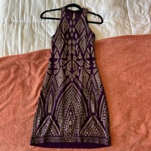 Absolutely gorgeous purple and gold dress